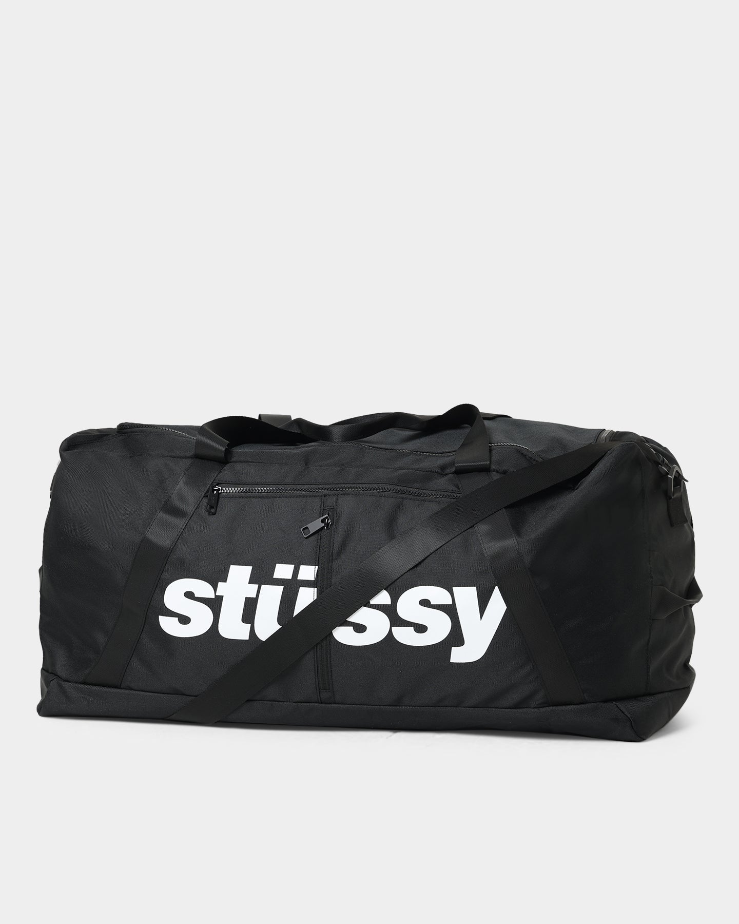 Stussy Italic Duffle Bag Black | Culture Kings NZ