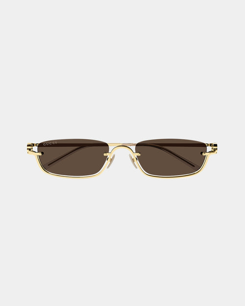 Gucci GG1278S-001 55 Sunglasses Brown