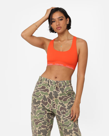 Calvin Klein Women's Modern Cotton Unlined Bralette Fiesta