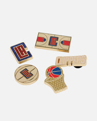 Crocs Los Angeles Clippers 5 Pack Jibbitz Charms Multi