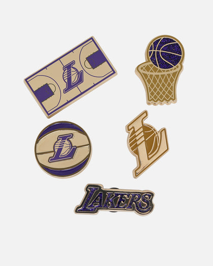 Crocs Los Angeles Lakers 5 Pack Jibbitz Charms Multi