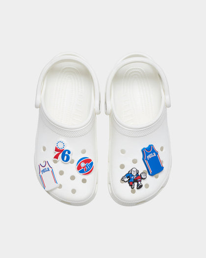 Crocs X NBA Philadelphia 76ers 5 Pack Jibbitz Charms Multi