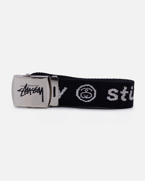 Stussy Stock Jacquard Belt Black