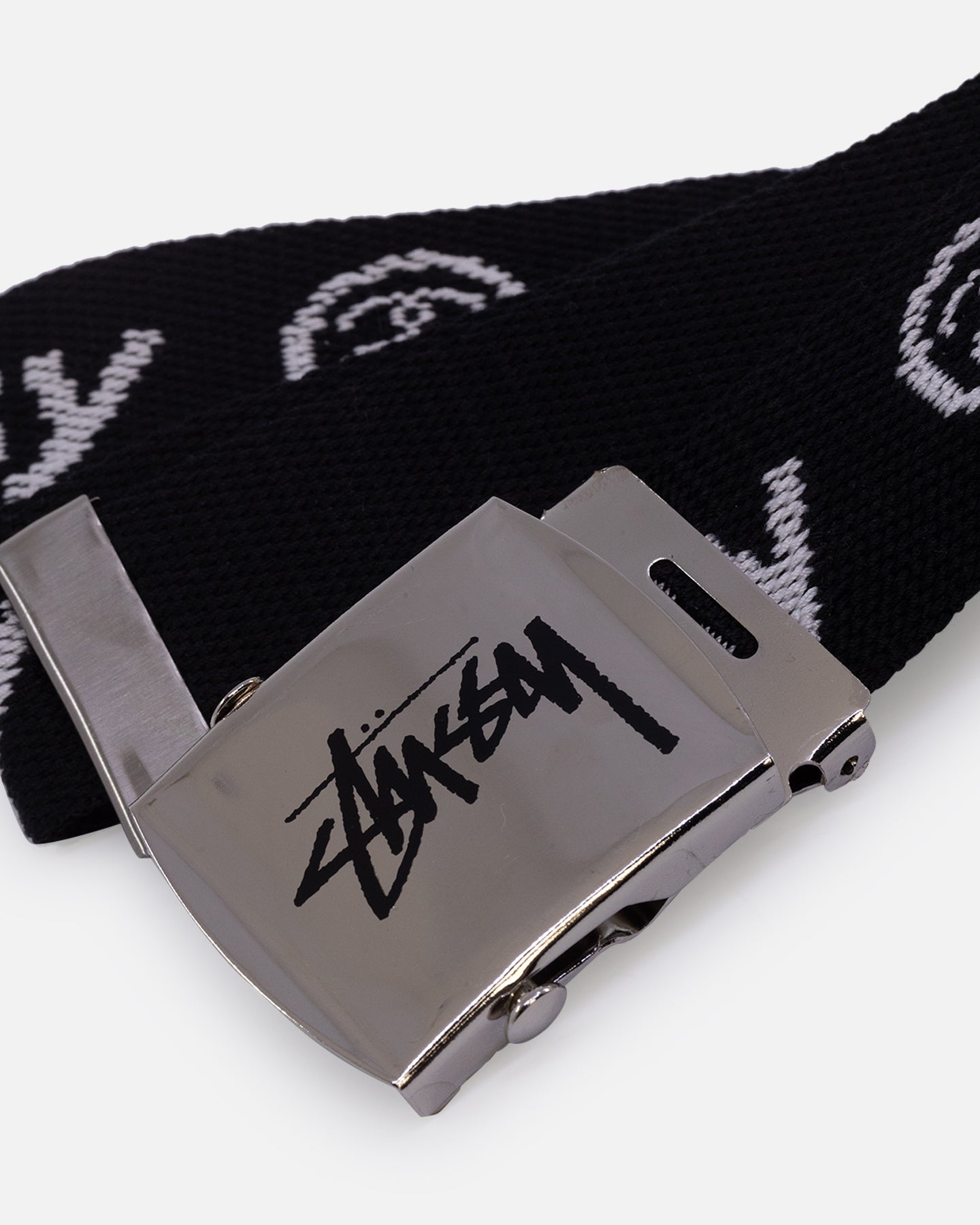 Stussy Stock Jacquard Belt Black | Culture Kings NZ