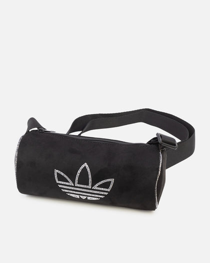Adidas Rhinestones Fake Suede Mini Duffel Bag Black