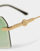 Belvoir & Co Kennedy Sunglasses Green/Gold