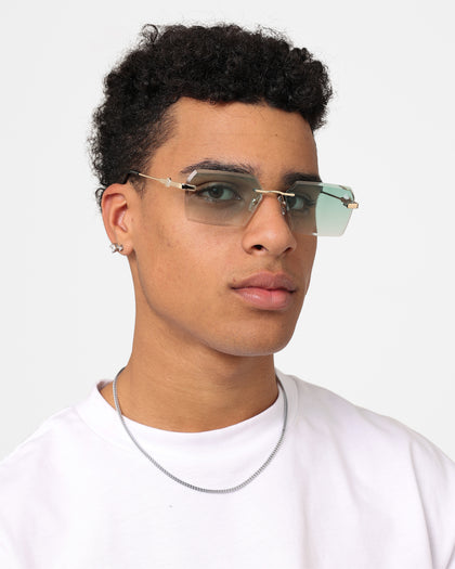 Belvoir & Co Kennedy Sunglasses Green/Gold