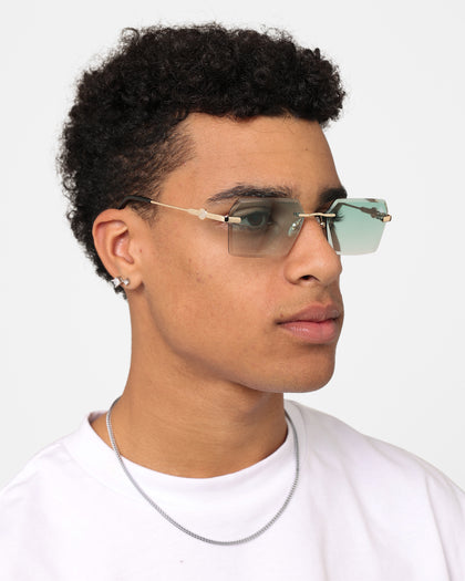 Belvoir & Co Kennedy Sunglasses Green/Gold