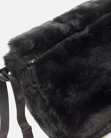 Nike Sportswear Futura 365 Faux Fur Crossbody Bag Black/Black/White
