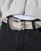 MNML Metal Studded Belt Cream