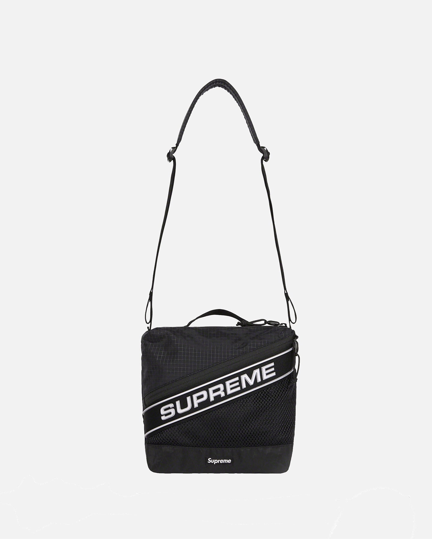 Supreme Logo Shoulder Bag Black | Culture Kings NZ