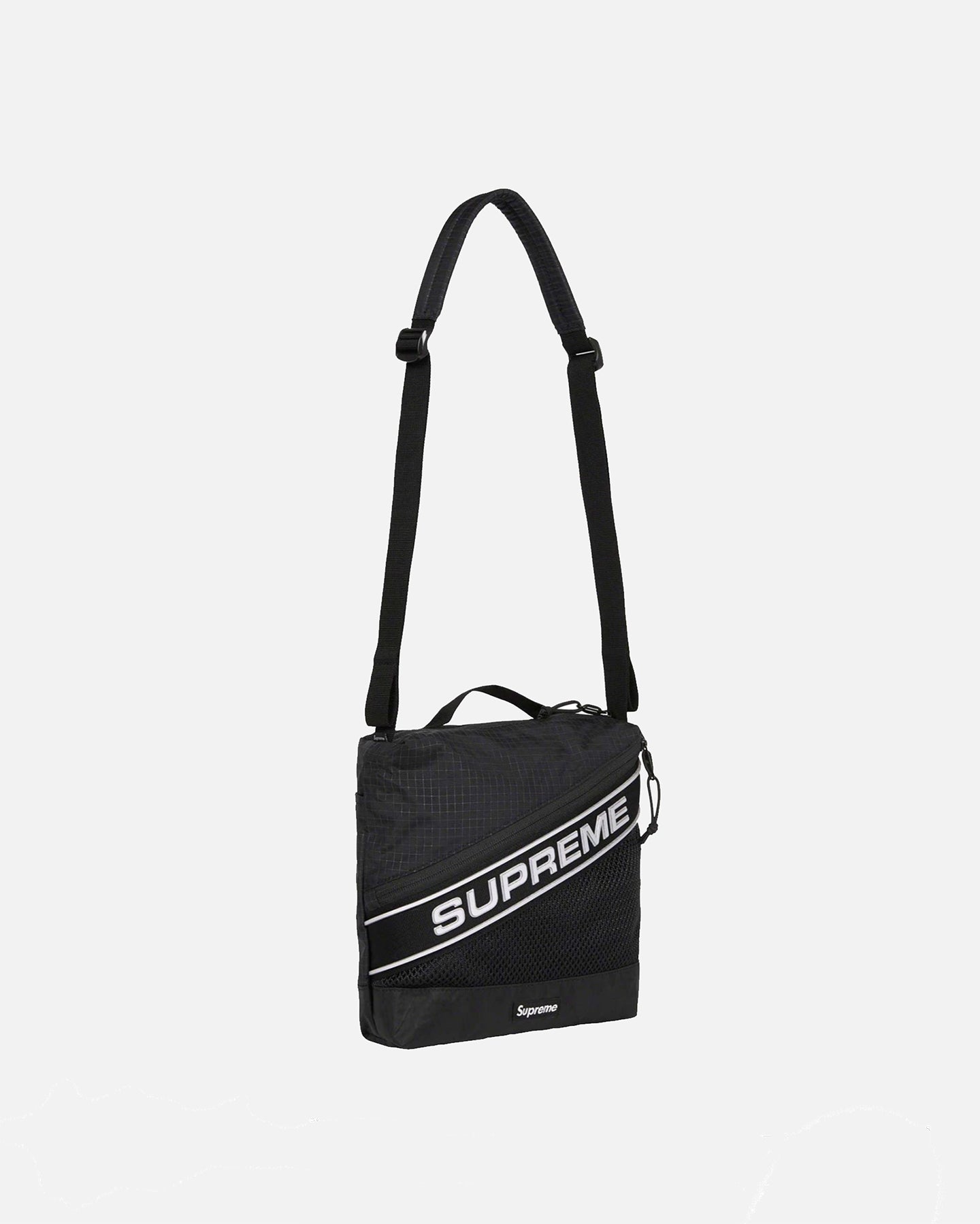 Supreme Logo Shoulder Bag Black | Culture Kings NZ