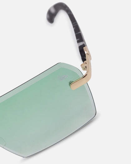 Belvoir & Co X Culture Kings Kennedy Sunglasses Green/Gold/Black