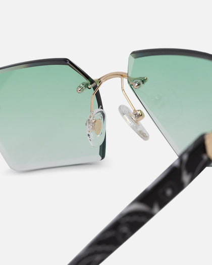Belvoir & Co X Culture Kings Kennedy Sunglasses Green/Gold/Black