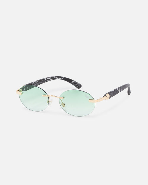 Belvoir & Co X Culture Kings Sancho Sunglasses Green/Gold/Black