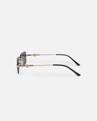 Belvoir & Co Diamond Cut Hampton Sunglasses Black/Silver
