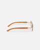 Belvoir & Co Diamond Cut Hampton Sunglasses Wood/Tea