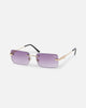 Belvoir & Co Hampton Sunglasses Purple/Gold