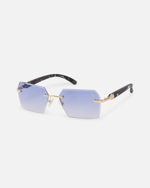 Belvoir & Co X Culture Kings Kennedy Sunglasses Blue/Gold/Black