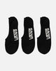 Vans Classic Super No Show Socks 6.5 3 Pack Black