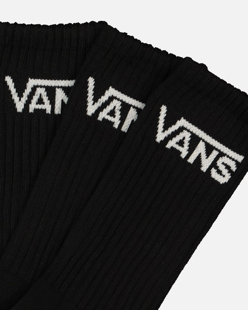 Vans Classic Crewcut Socks 6.5-9 3 Pack Black