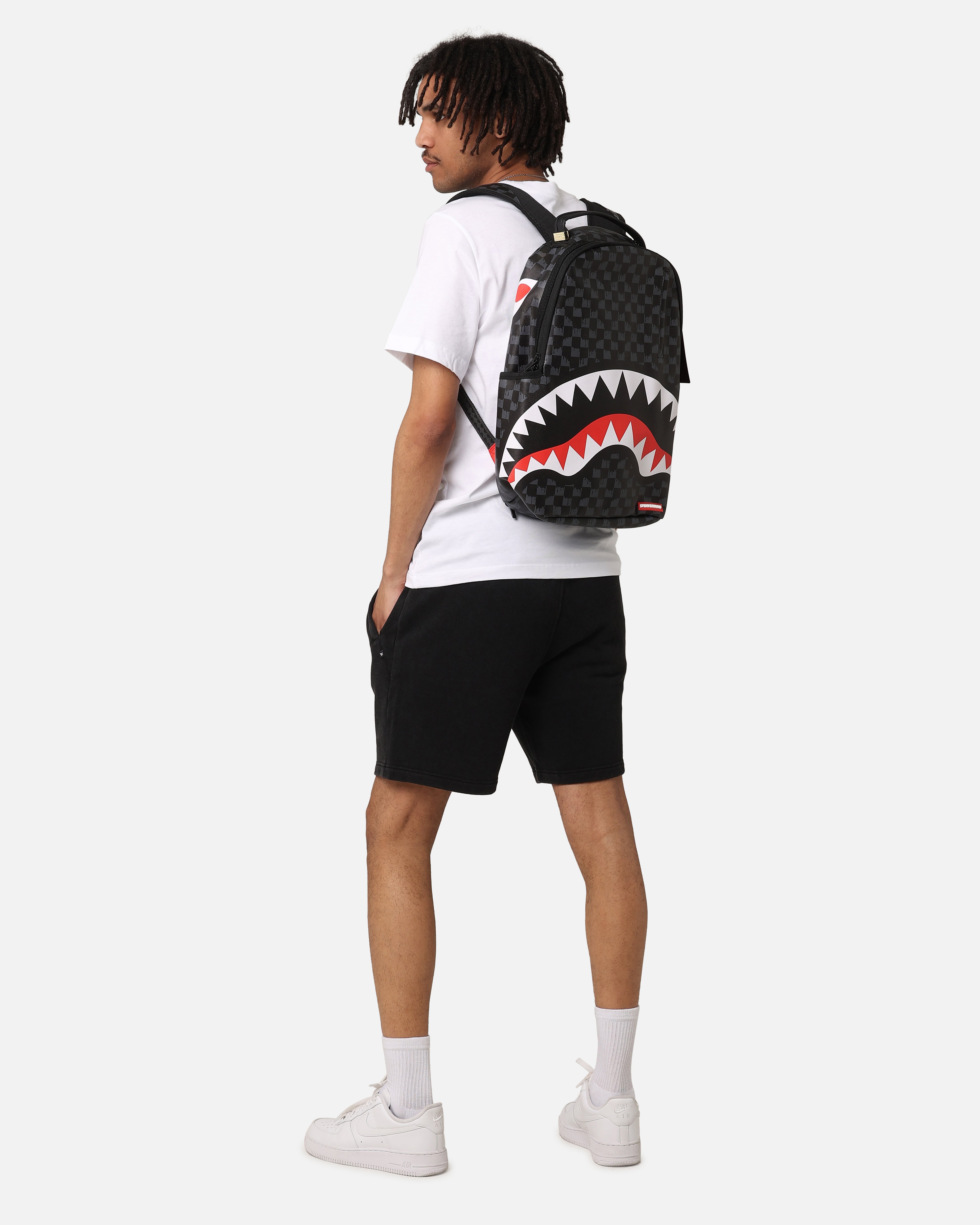 Sprayground Drip Check Shark Backpack Multi | Culture Kings NZ