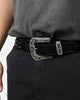 MNML Metal Cross Studded Belt Black