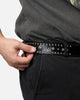 MNML Metal Cross Studded Belt Black