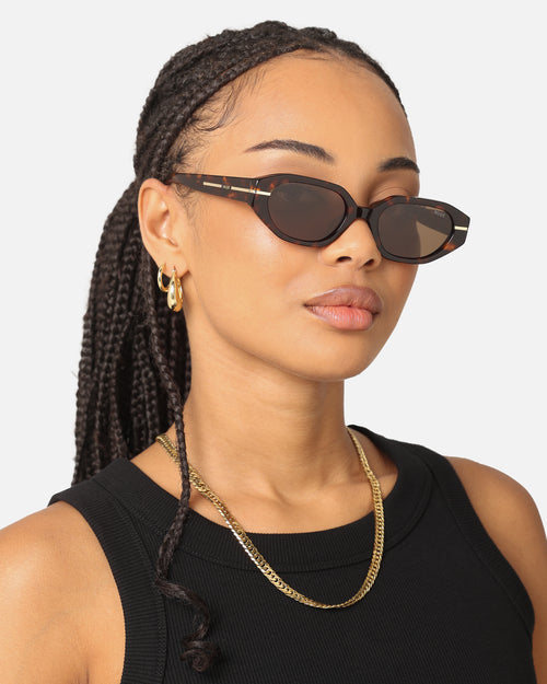 Nuqe Zarah Sunglasses Clear Tort/Brown