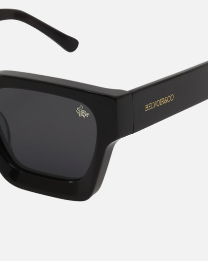 Belvoir & Co Larsson Sunglasses Black/Gold