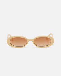 Le Specs Outta Love Sunglasses Ecru