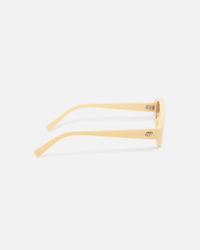 Le Specs Outta Love Sunglasses Ecru