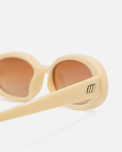 Le Specs Outta Love Sunglasses Ecru
