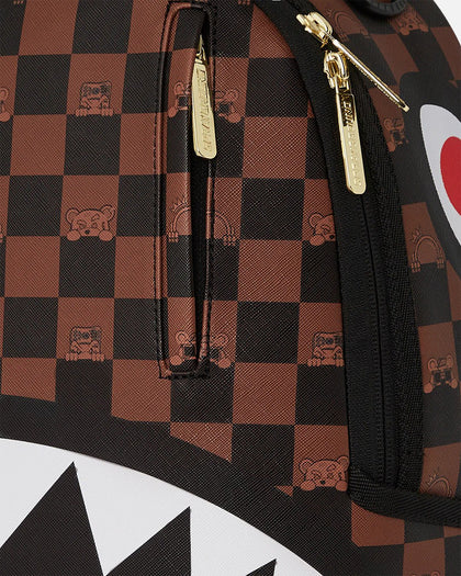 Sprayground Peeking Character Check Backpack Multi