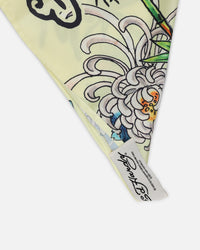 Ed Hardy Women's Feline Bandana Scarf Yellow