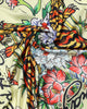 Ed Hardy Women's Feline Bandana Scarf Yellow