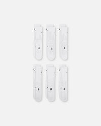 Jordan Everyday Cushioned Crew Socks 6 Pack White/Black