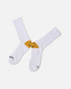 Market X Smiley Heel Crew Socks White