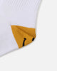 Market X Smiley Heel Crew Socks White