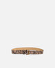 Saint Morta Snakeskin Belt Brown