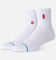 Stance NBA Logoman Quarter Socks White/Red