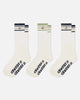 S Double Stripe S-Dot Crew Socks 3 Pack Multi