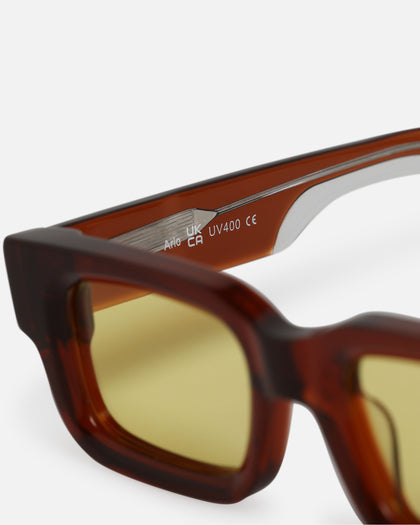 Belvior & Co Arlo Sunglasses Tan/Yellow