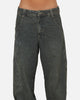 Ed Hardy Ghost Tattoo Ultra Wide Jeans Dirty Denim