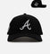 New Era Atlanta Braves 'Dark Steel' 9FORTY A-Frame Snapback Black/Grey