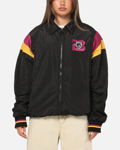 Bleacher Athletic Brisbane Broncos NRL Legacy Baseball Jacket Black