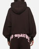 Ed Hardy Women's Distressed Hoodie Brown