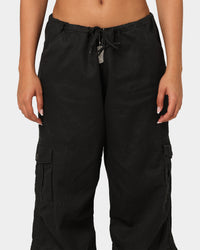 Rothco Women's Vintage Paratrooper Fatigue Cargo Pants Black