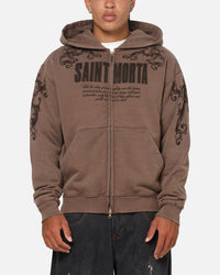 Saint Morta Baroque Zip Hoodie Pigment Washed