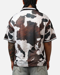 Bravest Cow Print Jersey Brown/White